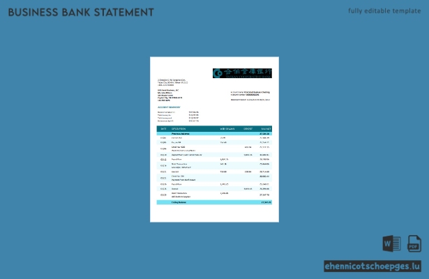 Organisationsdokument der Taiwan Cooperative Bank (Word- und PDF-Beispiel)